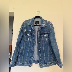 Zara Denimwear Light Blue Jacket STUD